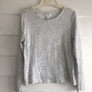 Charter Club Pullover Polka Dot Top